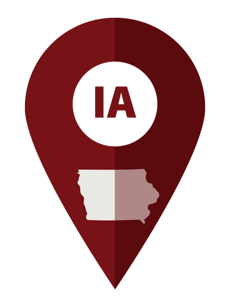 Iowa Location Pin