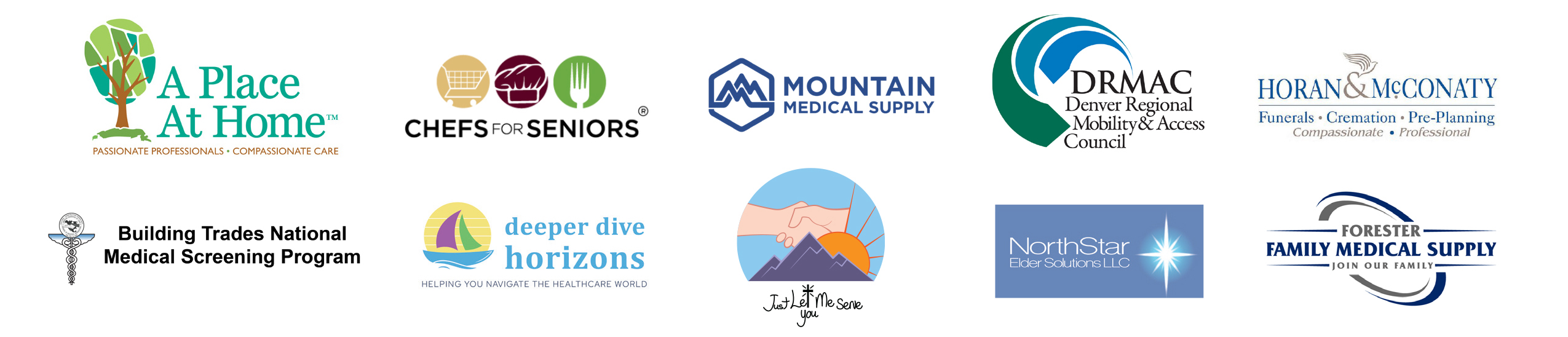 CO SeniorResourceFairLogos Community Partners Logos